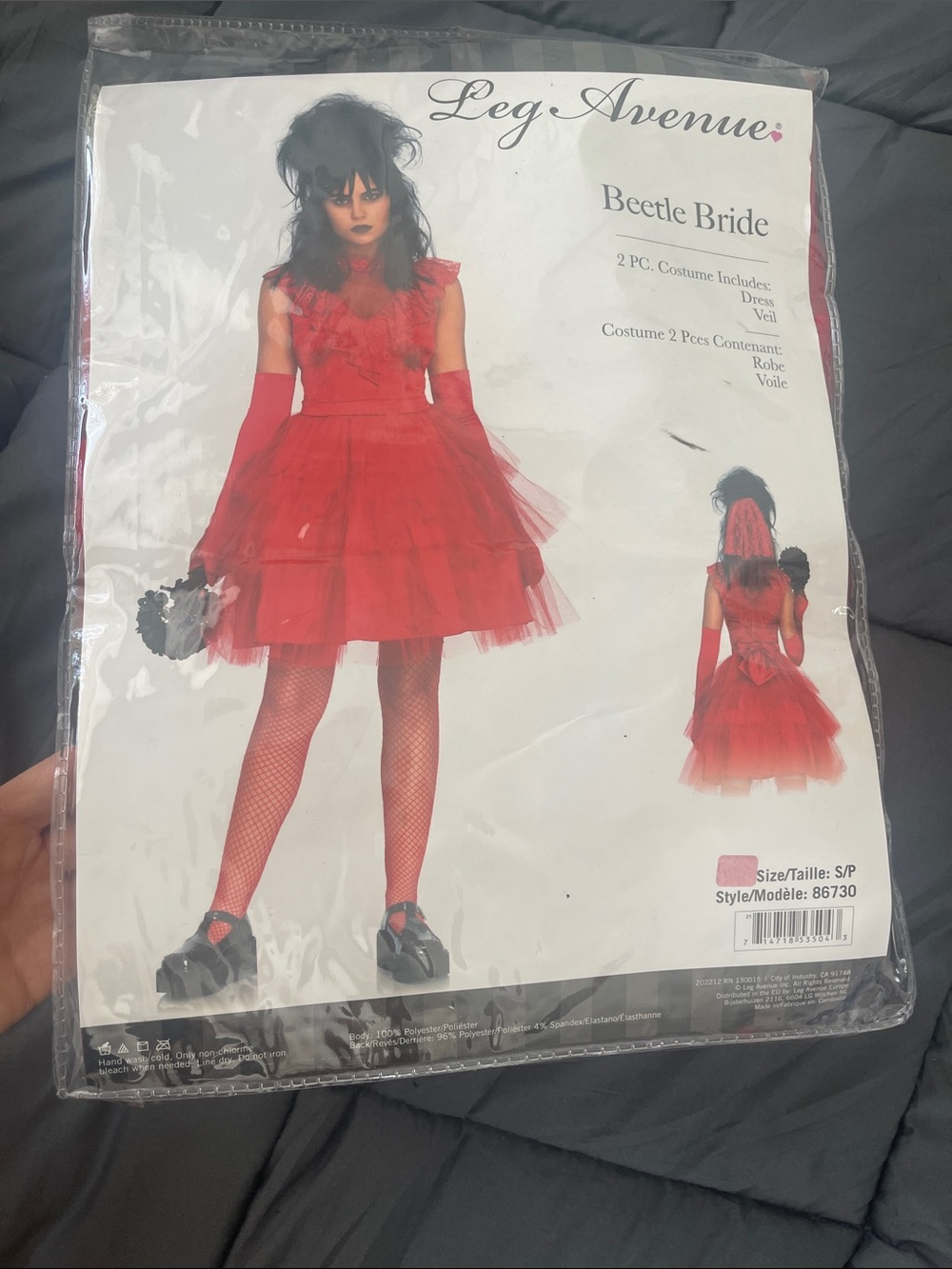 Leg Avenue Red Beetle Bride Kids Costume